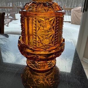 Indiana Glass Fairy Lamp